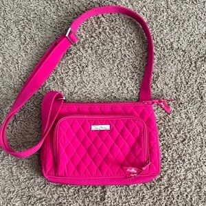 Vera Bradley Fuchsia Quilted Crossbody Bag